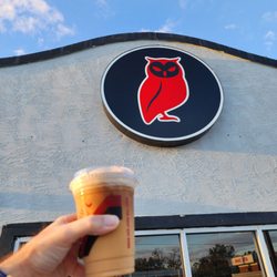 Red Owl Coffee Company - The ripper, cinnamon cold foam.
