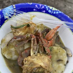 Trinidadian Crab Curry and Dumplings