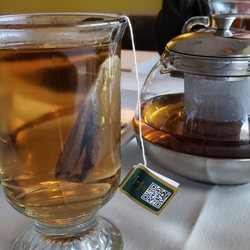 Hilltop International Cuisine - Ethiopian tea ($3). Just a crappy bagged tea with cinnamon-spiced water.