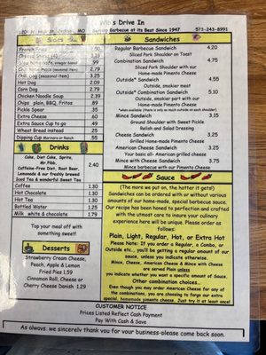 Menu photo 2 Wib's Drive In Jackson, MO Menu photo 2 Wib's Drive In Jackson, MO
