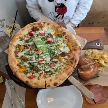 The Goat & Vine - Carnitas pizza and blackened chicken sandwich - Pizza Near Me - Temecula, California