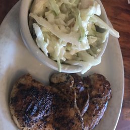 Blackened chicken and coleslaw Blackened chicken and coleslaw