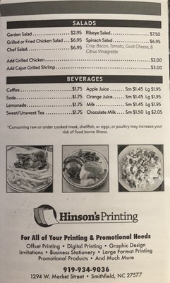 Menu photo 1 The Diner Smithfield, NC