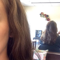Salon 14 - My "before" from Amanda's chair. She doesn't make blonde brassy and can handle coarse-thick hair.