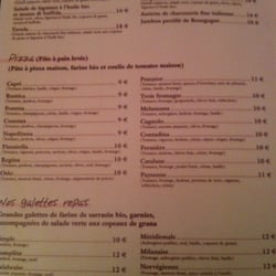 la trattoria - Carte des pizzas