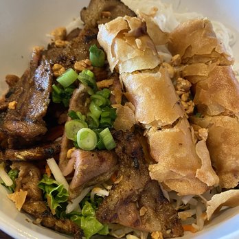 Pho Sure - Bun with grill pork and egg roll! Pretty good ! - Vietnamese Near Me - Valencia, California Pho Sure - Bun with grill pork and egg roll! Pretty good ! - Vietnamese Near Me - Valencia, California