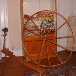 Ypsilanti Historical Museum - A "walking" spinning wheel at the Ypsi Historical Museum.