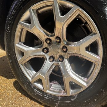 Casey's Precision Auto Detailing - Wheels of a Jeep Wagoneer mid-wash - Auto Detailing Near Me Casey's Precision Auto Detailing - Wheels of a Jeep Wagoneer mid-wash - Auto Detailing Near Me