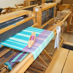 Espanola Valley Fiber Arts Center - Weaving in progress!