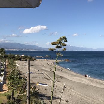 Seaside - View of the beach from the restaurant. - Mediterranean Near Me - Manilva, Massachusetts