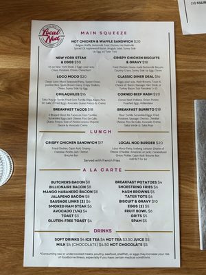 Menu photo 7 The Local Nod Cafe Huntington Beach, CA