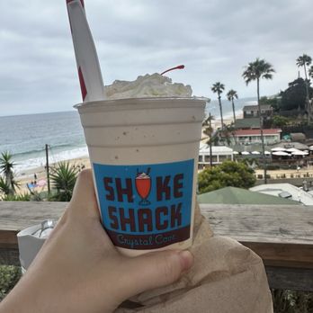 Crystal Cove Shake Shack - Chocolate Turtle Milkshake - American Near Me - Newport Coast, California