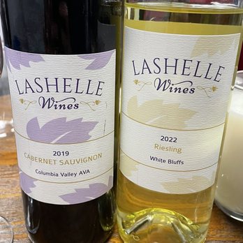 LaShellé - The Cab and Riesling we purchased - Wineries Near Me - Woodinville, Washington