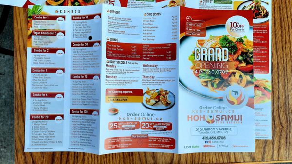 Menu photo 2 Koh Samui Toronto, ON Menu photo 2 Koh Samui Toronto, ON