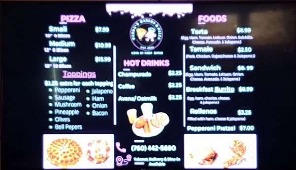 Menu photo 5 Pahua's Bakery & Pizza Valley Center, CA