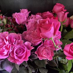 Diamond Floral - Pink Passion Rose From Ecuador with Extra Special Love Sprinkled with StarDust & Magic