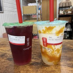 Passionfruit Green Tea Mini Pearl Mango Milk