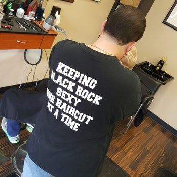 Varsity Barber - His shirt says Keeping Black Rock sexy one haircut at a time - Barbers Near Me - Bridgeport, Connecticut Varsity Barber - His shirt says Keeping Black Rock sexy one haircut at a time - Barbers Near Me - Bridgeport, Connecticut