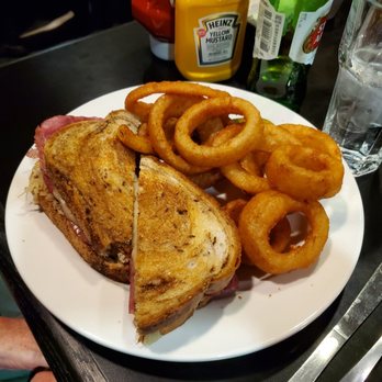 Maggie's Restaurant - Rueben Sandwich and Onion Rings (upcharge) - Delicious - American Near Me - Cripple Creek, Colorado Maggie's Restaurant - Rueben Sandwich and Onion Rings (upcharge) - Delicious - American Near Me - Cripple Creek, Colorado