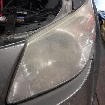 Precision Auto Repair - Headlight Restoration Before  2013 Vibe Precision Auto Repair Albertville,MN - Auto Repair Near Me - Albertville, Minnesota