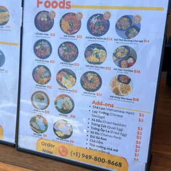 Xoi Xinh - Menu - Vietnamese Near Me - Fountain Valley, California