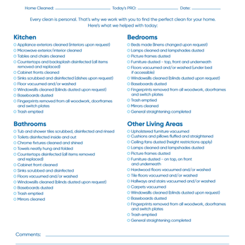 MaidPro - Our 49-Point Checklist - Home Cleaning Near Me - Springfield, Missouri MaidPro - Our 49-Point Checklist - Home Cleaning Near Me - Springfield, Missouri