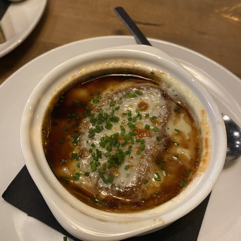 Curate - French onion soup. WOW! So much flavor. 5/5 - Tapas/Small Plates Near Me - Springfield, Illinois