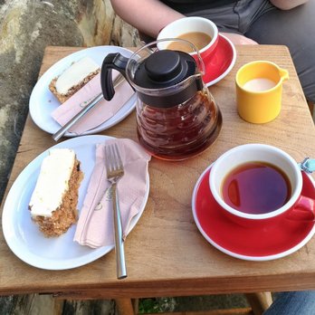 Stooge Coffee - Nice little makeshift outdoor seating. - Coffee & Tea Near Me - Hastings, ESX