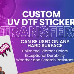 Atlanta Vinyl - DTF Transfers, Heat Transfer Vinyl and Supplies - UV DTF Transfers are now available from Atlanta Vinyl!
