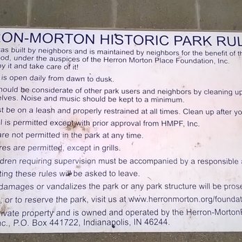 Herron-Morton Place Historic Park - park rules - Parks Near Me - Indianapolis, Indiana Herron-Morton Place Historic Park - park rules - Parks Near Me - Indianapolis, Indiana