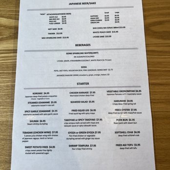 Genki Ramen Izakaya - Menu - Ramen Near Me - Cincinnati, Ohio Genki Ramen Izakaya - Menu - Ramen Near Me - Cincinnati, Ohio
