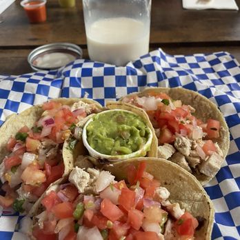 Corazon De Maiz - Three chicken tacos, and the best horchata ever! - Mexican Near Me - Ottawa, Ontario