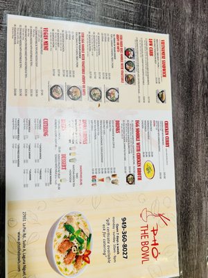 Menu photo 1 Pho The Bowl Laguna Niguel, CA Menu photo 1 Pho The Bowl Laguna Niguel, CA