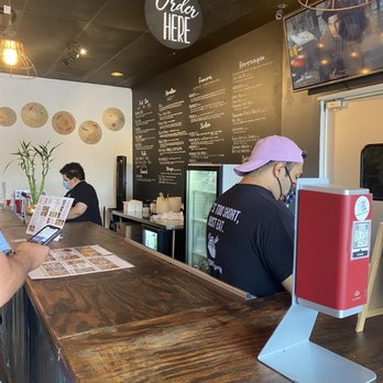 Cris and John - Inside the restaurant. Order at the counter. - Vietnamese Near Me - Dallas, Texas
