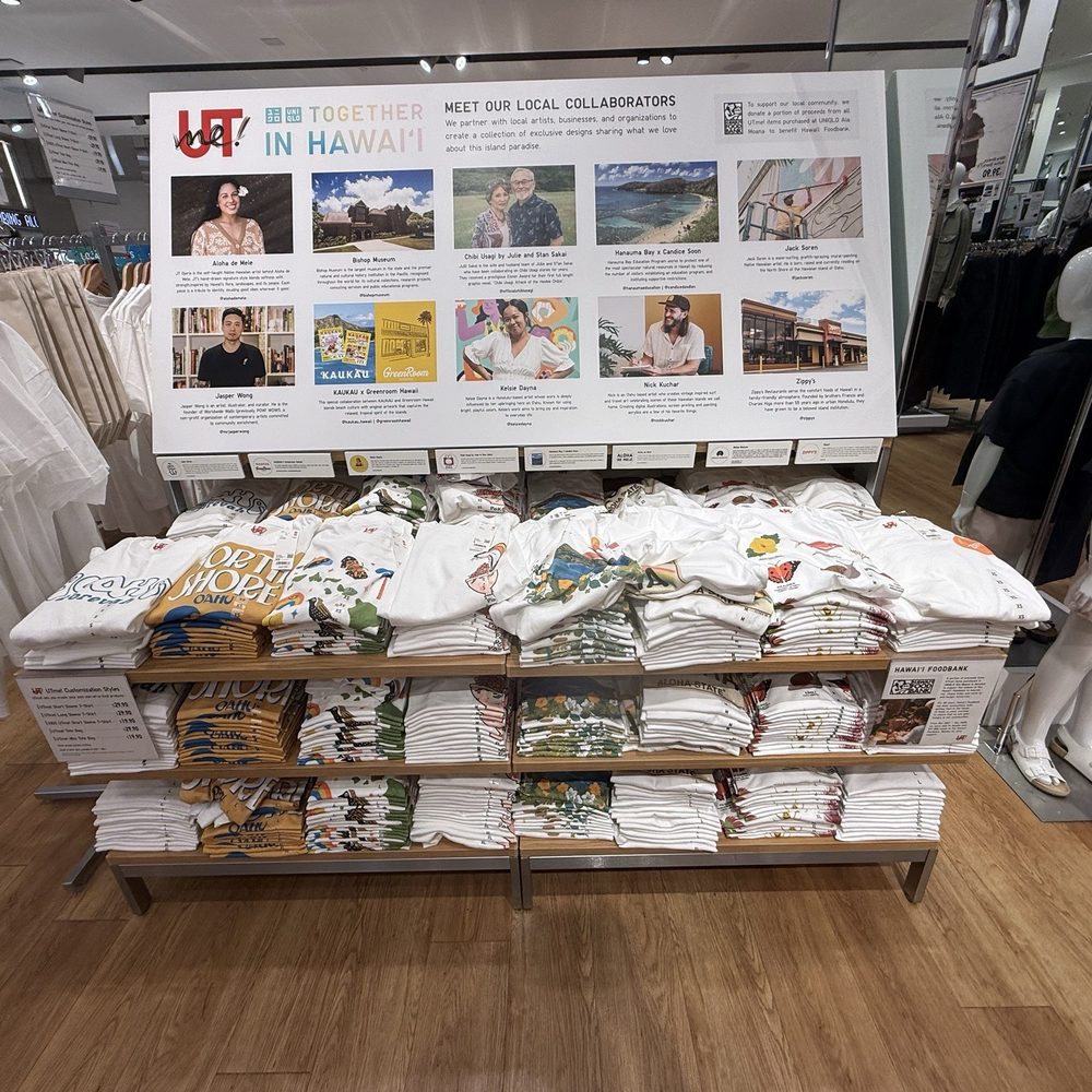Uniqlo - Photo 6: The Brands Hawaiian Loco line of T-shirts - Men's Clothing Near Me - Honolulu, Hawaii Uniqlo - Photo 6: The Brands Hawaiian Loco line of T-shirts - Men's Clothing Near Me - Honolulu, Hawaii