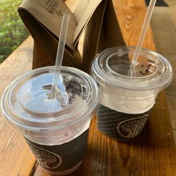Three Tree Coffee - Black raspberry soda w a splash of cream