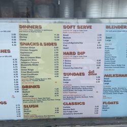 The Center Scoop - Menu