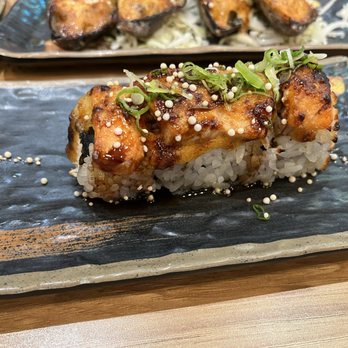 Kairi Sushi - Baked Salmon Roll - Sushi Bars Near Me - Cerritos, California Kairi Sushi - Baked Salmon Roll - Sushi Bars Near Me - Cerritos, California