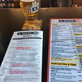 JL Beers - Menus - Burgers Near Me - Burnsville, Minnesota