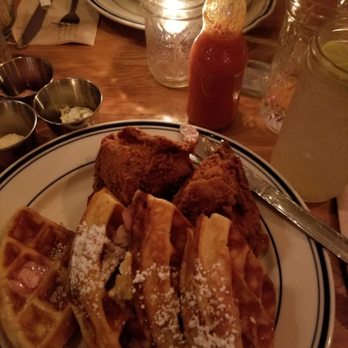Sweet Chick - Chicken and Cheddar bacon waffles - Breakfast & Brunch Near Me - Brooklyn, New York Sweet Chick - Chicken and Cheddar bacon waffles - Breakfast & Brunch Near Me - Brooklyn, New York
