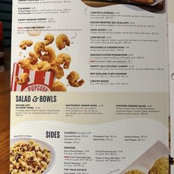 Red Lobster - Starters and salad menu