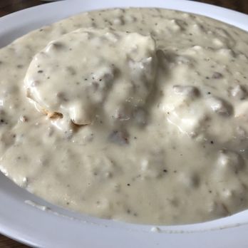 Start Fresh Cafe - Biscuits and gravy. This is the half order. Very good. Smooth gravy. Not too salty. Not too meaty. Just right. - American Near Me - Oceanside, California Start Fresh Cafe - Biscuits and gravy. This is the half order. Very good. Smooth gravy. Not too salty. Not too meaty. Just right. - American Near Me - Oceanside, California