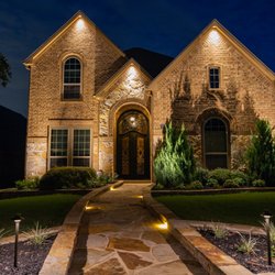 Bryant Outdoor Lighting - Thank you to the Homeowner for allowing us to flex our creativity at this home with Soffit, Up, Hardscape, and Path Lighting.