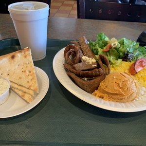 Photo of Sorrento Grill - Herndon, VA, United States. Lamb Gyro Platter