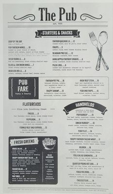 Menu photo 1 The Pub Ocala, FL