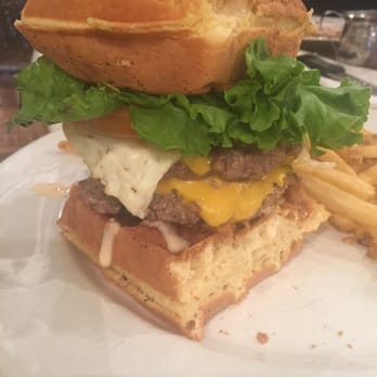 Iron Rooster - Waffle burger!!!! - Cocktail Bars Near Me - Annapolis, Maryland