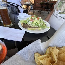 The Goat Soup and Whiskey - Gyro (pita was very fluffy) yum!