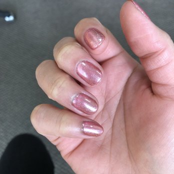 Celebrity Nails - Rose gold chrome - Nail Salons Near Me - Anchorage, Alaska