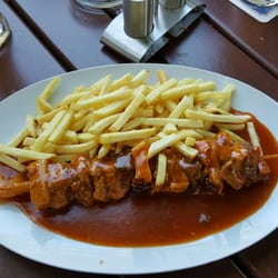 Gasthaus zur Linde - Schaschlik 6,20€ eine ordentliche Portion