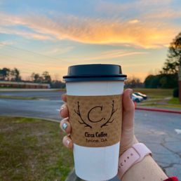 Latte with sugar free vanilla and caramel